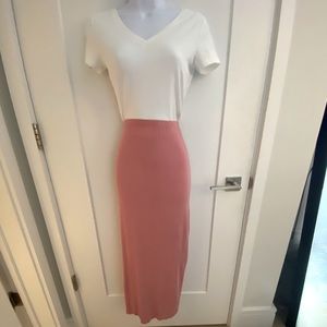 Bush pink long skirt
